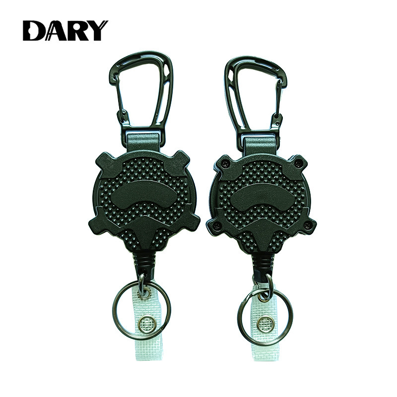New Foreign Trade Cross-Border Creative Cute Pet Black Multifunctional Retractable Keychain Key Hanging Chain Hook