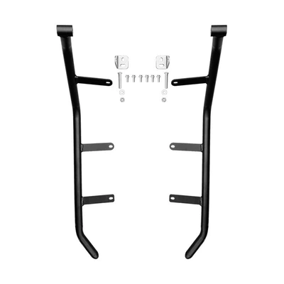 Applicable to Zongshen saikelon RT2 Motorcycle bumper - black-carbon-steel-front-bumper-with-304-stainless-steel-spotlight-bracket