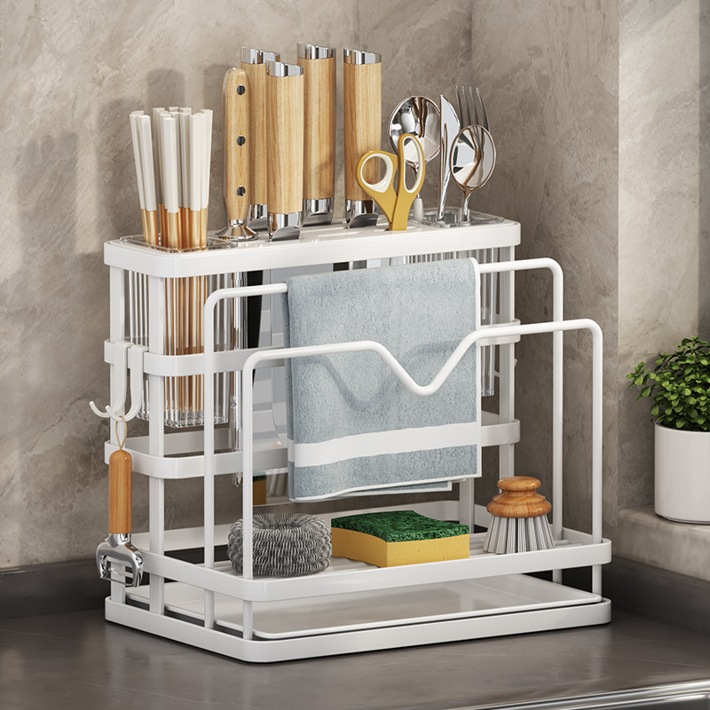 Knife rack rack 2023 new chopsticks tube cutting board integrated…