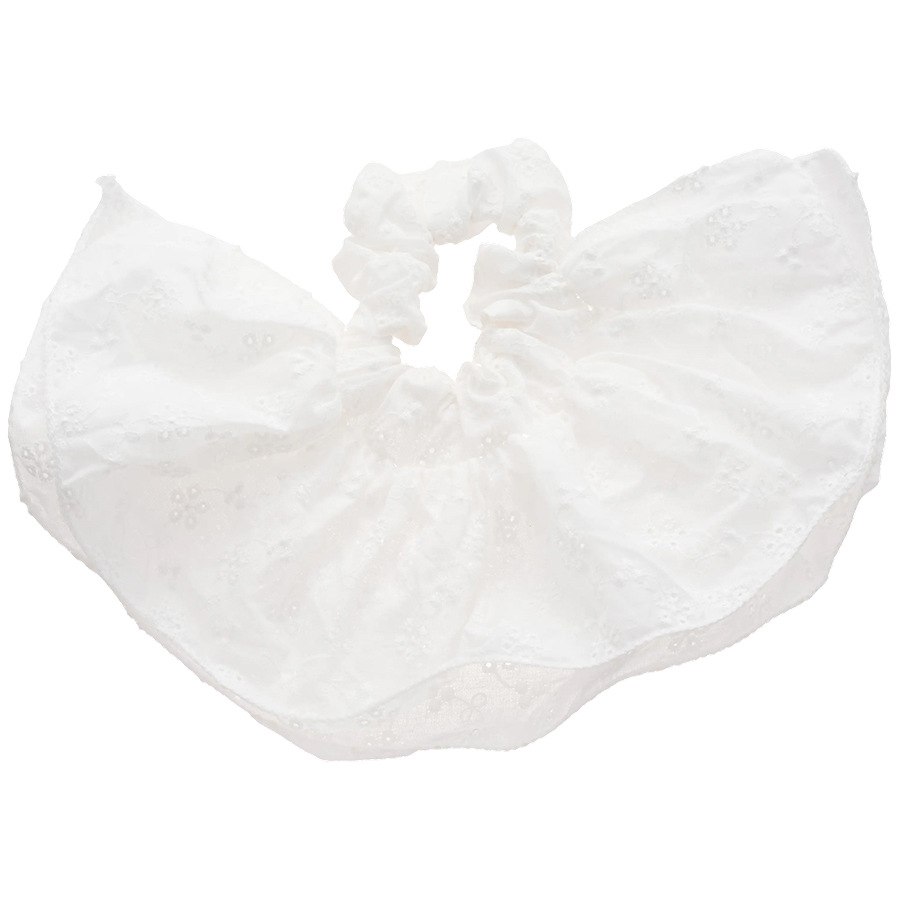 Tela coreana, flor, lazo para el cabello del intestino grueso, sentido de alta calidad, dulce, gran cuerda para el cabello de cola de caballo, accesorios para el cabello de moda de nicho