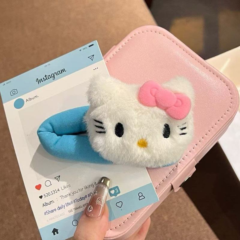 漫画人形ぬいぐるみレッサーパンダヘアピンサイドクリップ大型BBクリップヘアアクセサリーヘアピンメイクアップクリップぬいぐるみ|undefined
