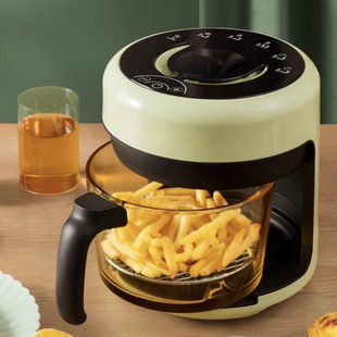 2024 new air fryer household new high-end glass liner large-capacity automatic non-turning multi-function