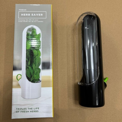 Transfronterizo Amazon herba caja de conservación de verduras almacenamiento de vegetales refrigerador almacenamiento creativo taza de conservación de cilantro