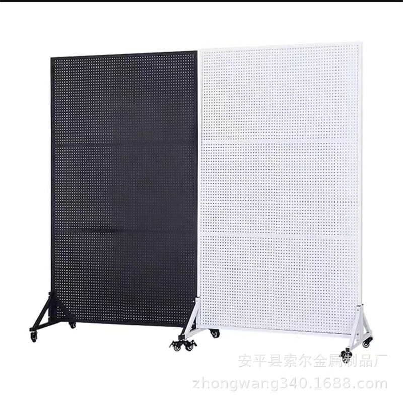 Hole board shelf mobile phone accessories jewelry rack vertical floor display rack kitchen hook storage rack removable