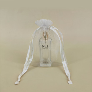 Manufacturer Customized Organza Drawstring Pouches for Wedding Favors, Candy Bags, Lipstick and Perfume Sample Packaging Bags