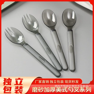 一次性勺子独立包装加厚塑料冰淇淋蛋糕冰粉甜品外卖打包叉勺商用