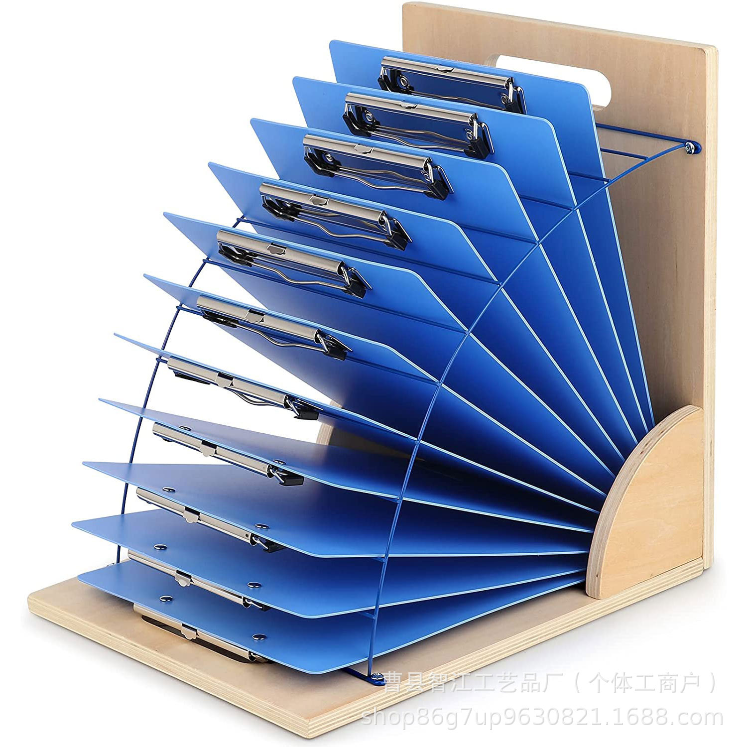 Creative Wooden File Manager Home Book Magazine Organizer Office Desktop File Storage Rack