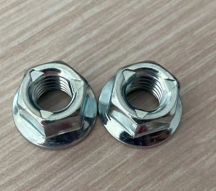 【小额批发】锁紧螺母 六角法兰螺母 全金属六角法兰锁紧螺母