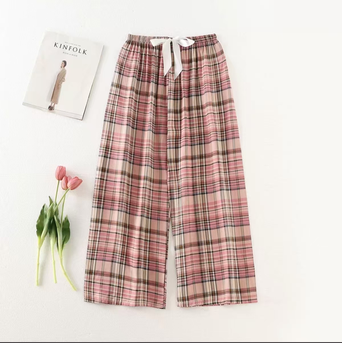 Summer thin solid color colored fashionable trousers