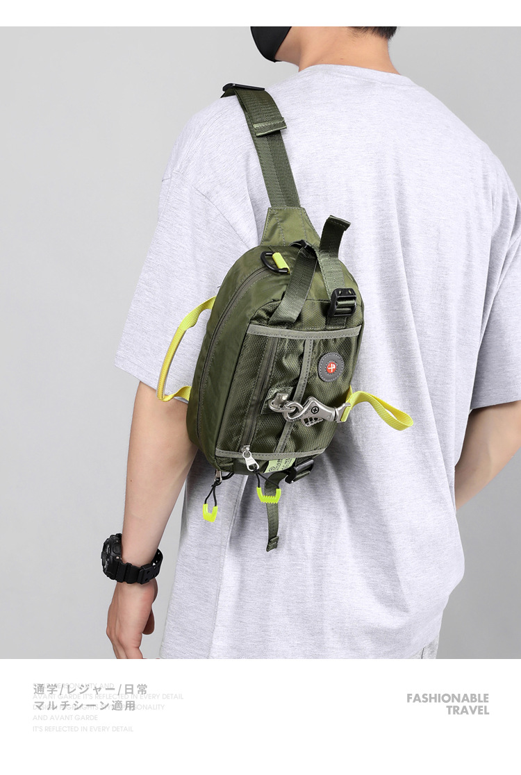 New cross-border large-capacity men's chest bag, outdoor single-shoulder bag, sports phone bag, multi-functional crossbody chest bag undefined