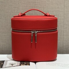 头层牛皮多用途化妆包单肩斜挎高定版本旅行包真皮手工腊线收纳包