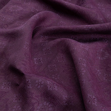 透孔花罗柞丝提花香云纱面料真丝柞丝新中式镂空国风布料紫气东来