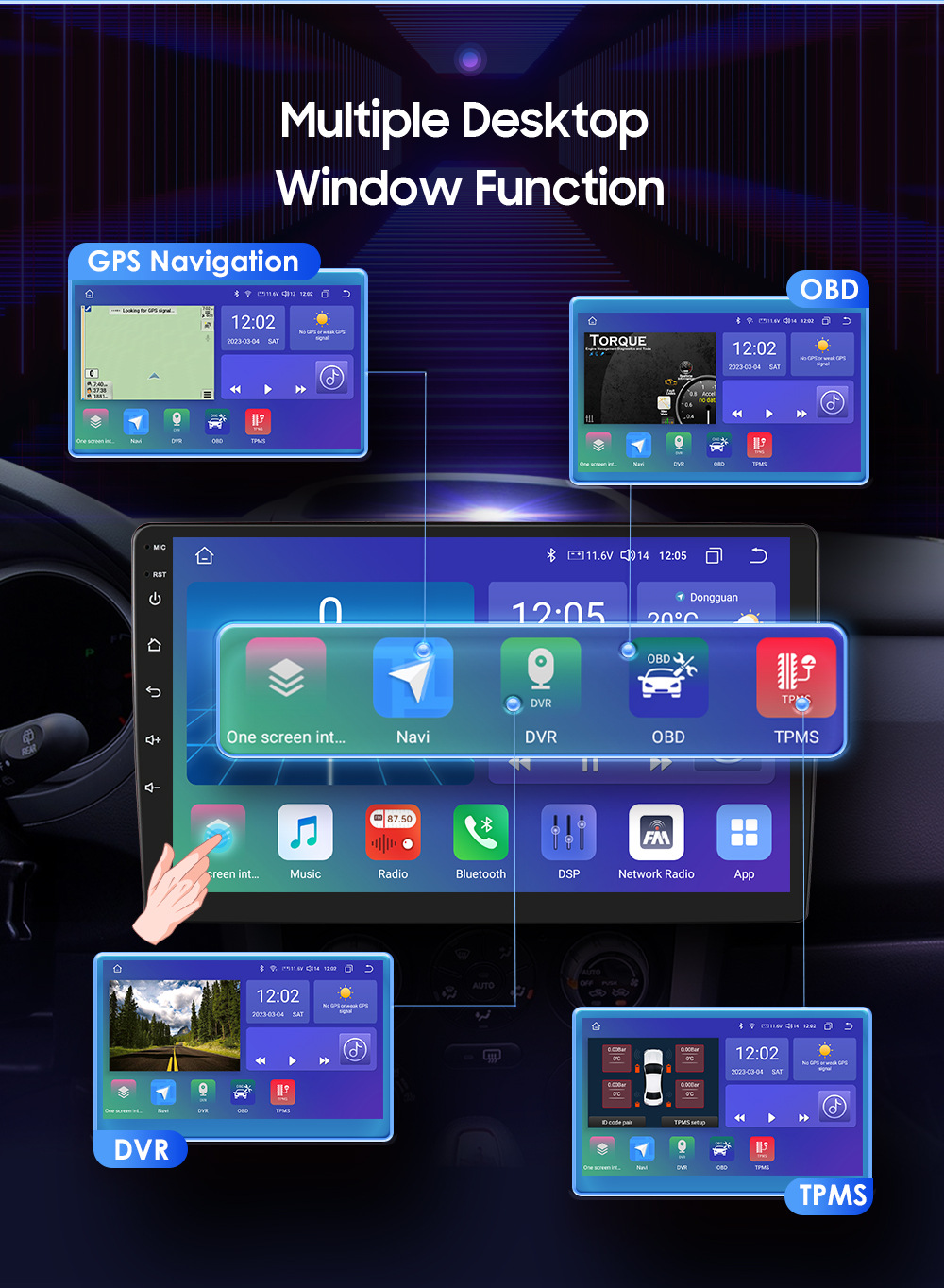 Suitable for FORD FORD S-Max 2007-2015 navigation large screen Android Smart GPS car Bluetooth