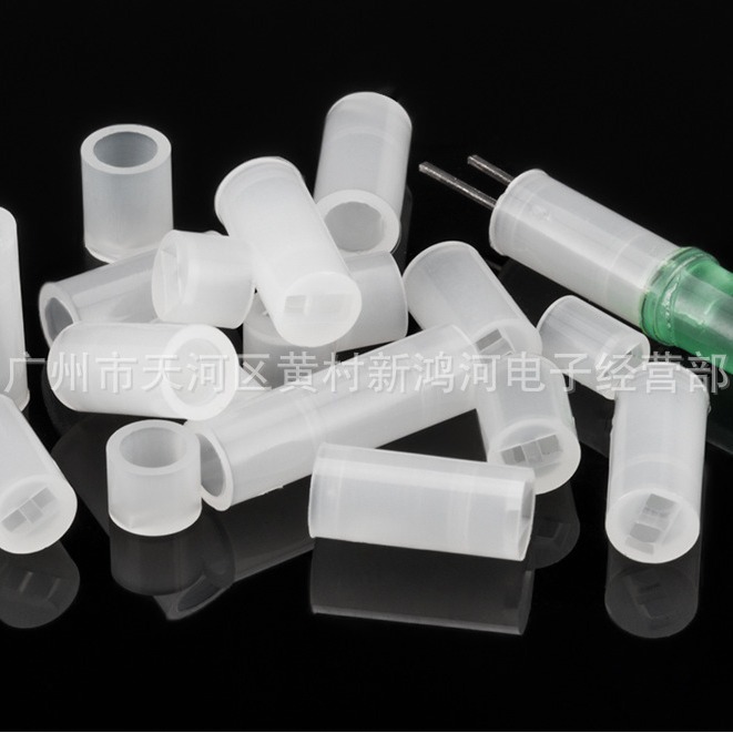 LED4x21MM LED双孔隔离柱 尼龙间隔柱 塑料双孔LED灯柱LED灯座