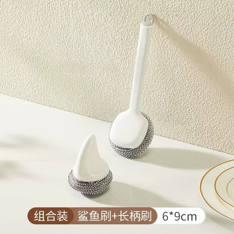 长柄清洁锅刷厨房专用洗锅刷子神器钢丝刷刷碗清洁油污洗锅刷批发|undefined