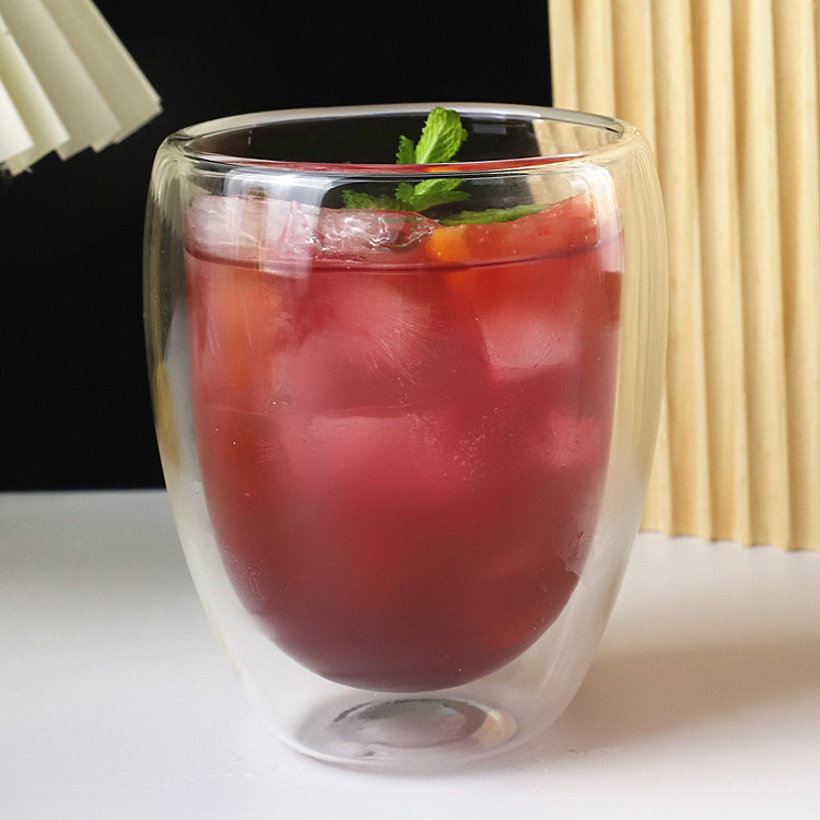 Caneca de vidro borossilicato de parede dupla copo de café_voghion.com