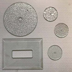 Factory supply Yinxia glass Diamond Glass Begonia flower glass cutting punching tempered price discount