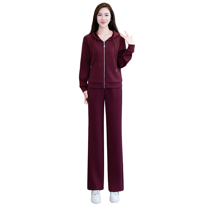 春秋季女款运动服套装2025新款长袖POLO领休闲跑步健身服弹力舒适|undefined