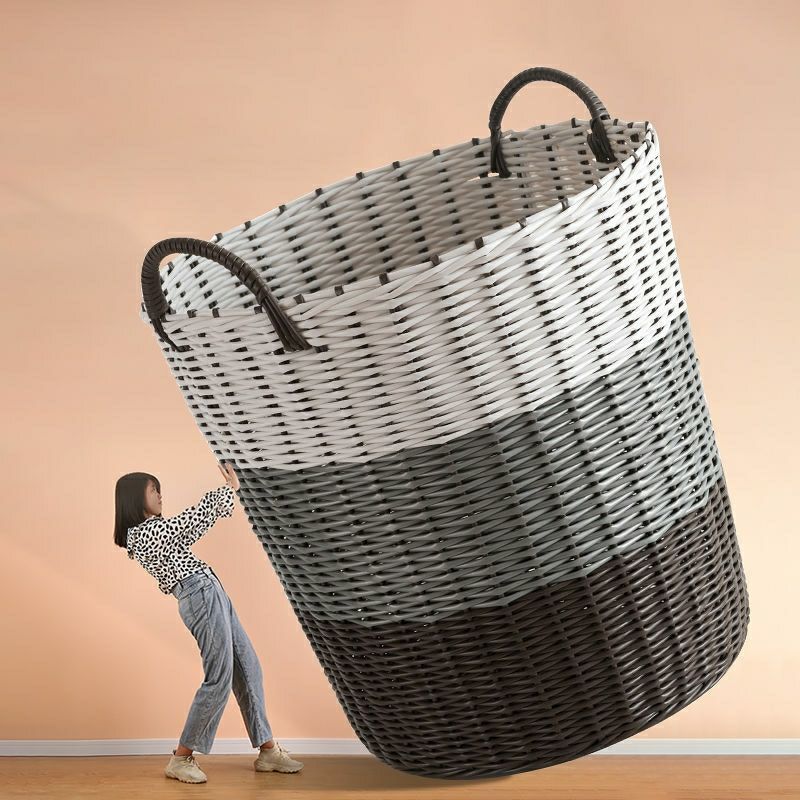 clothes Storage baskets Large Dirty clothes basket Laundry basket household Clothes basket Rattan Basket Laundry basket Cross border