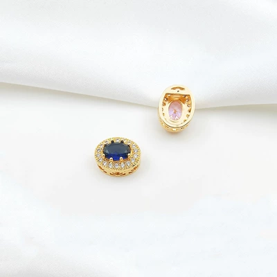 Zərgərlik ara hissələri, Material - style-11-sapphire-blue-zirconium-11135mm-gold