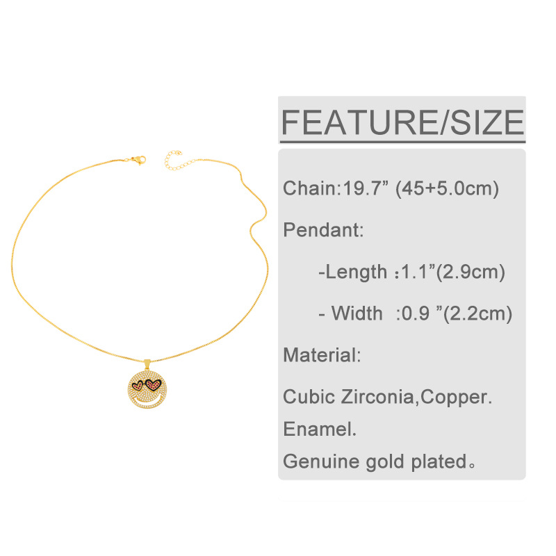 Einfaches Modedesign Diamant Herz Auge Kupfer Schlüsselbein Kette Großhandel Nihaojewelry display picture 1