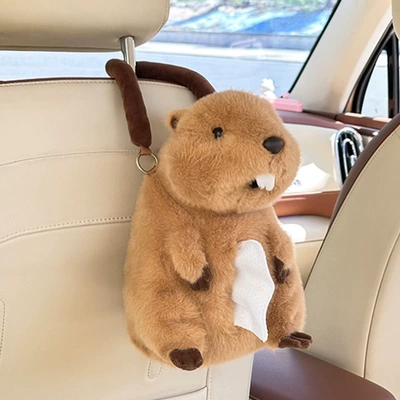 Product, Doll Car Tissue Hanging Bag, Car tissue box/set - hanging-soil-mouse-tissue-box
