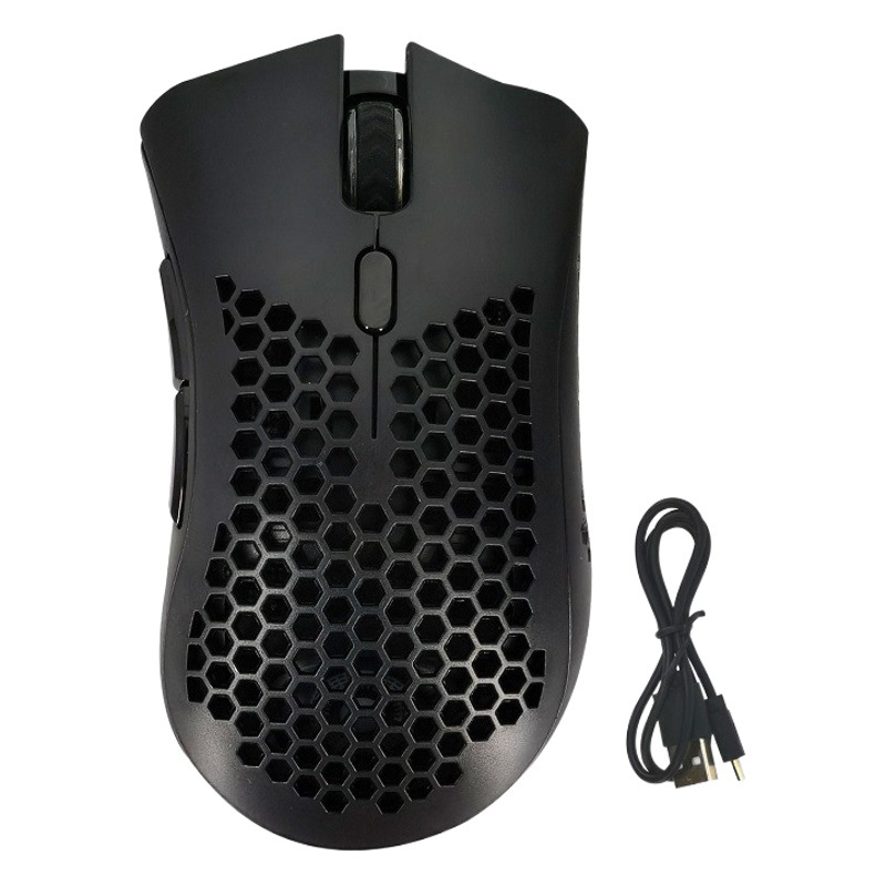 Mouse Inalámbrico Panal RGB – Ratón Gamer Hueco de Alta Comodidad