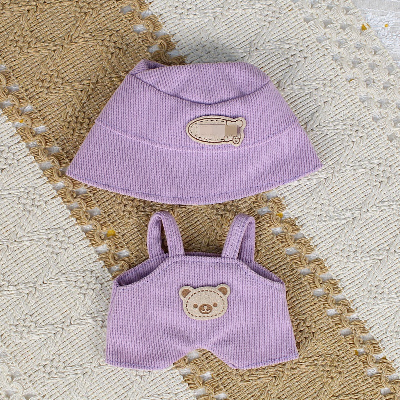 Aplicable a 17cm123 generación de ropa de tela de peluche muñeca ropa casual sombrero conjunto de sombrero al por mayor