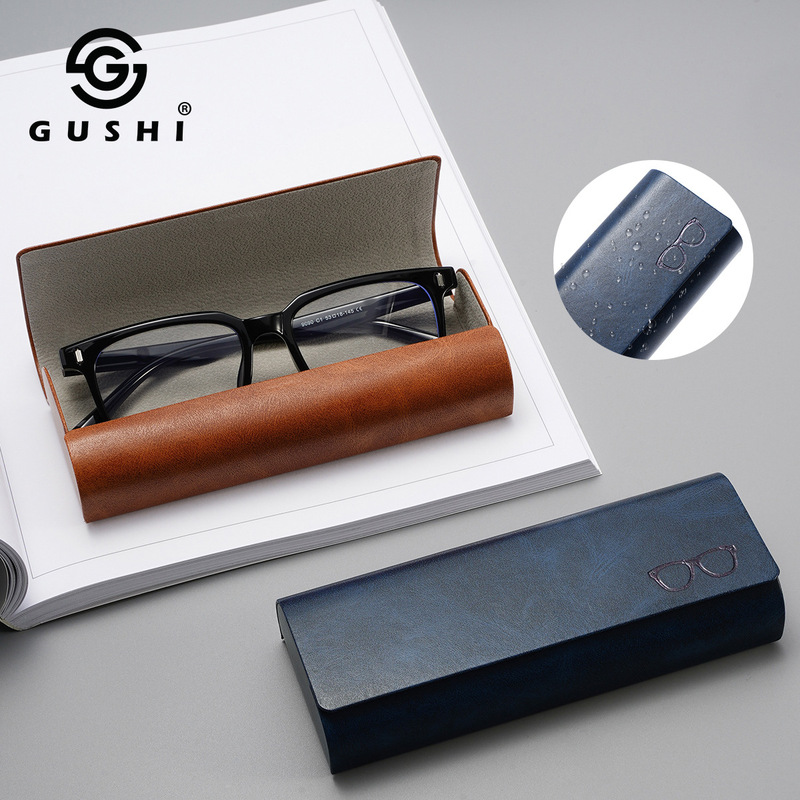 New women's high-end fashion glasses box PU leather box storage box men's flexible packaging fashion mirror box manufacturers wholesale