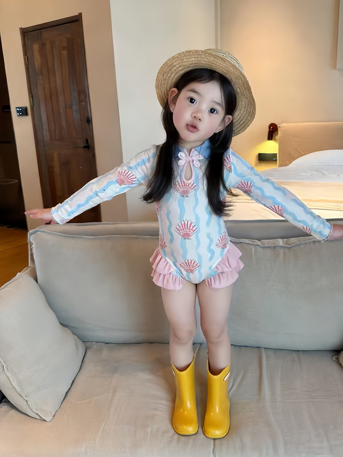 Children's marine swimwear, sun protection