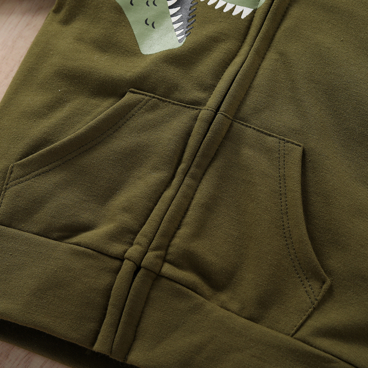 Dinosaur, Skull Pattern Spring, Autumn Season Cute Dinosaur Skull Cotton Hoodies & Knitwears