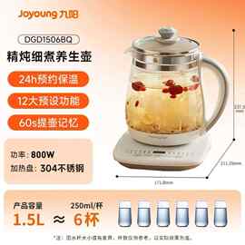 九.阳养生壶DGD1506BQ 家用迷你玻璃花茶壶煮茶器恒温电水壶烧水