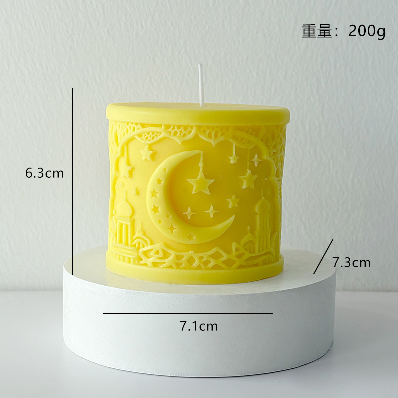 Mond Und Stern Duftkerze Im Orientalischen Architekturstil_voghion.com