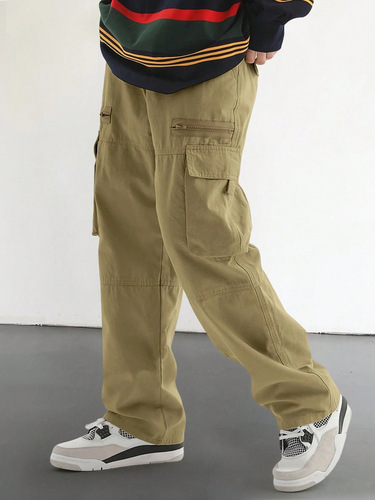2025 Cross-border Amazon Best-seller American Retro Versatile Work Pants Men Street Fashion High Street Casual Pants