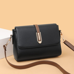 Small square bag for women 2023 new fashion soft leather women's shoulder crossbody bag solid color high-end texture middle-aged mother bag