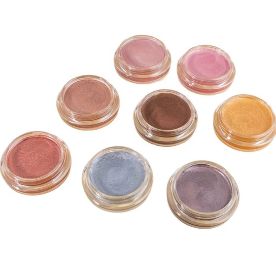 SHCOETY monochrome mousse eye shadow high gloss brightening color eye shadow powder easy to color mermaid face high gloss powder