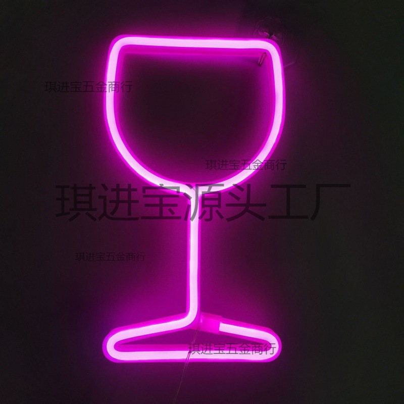 跨境LED霓虹灯蝴蝶外星人霓虹灯 ins闪电云朵造型氛围装饰小夜灯