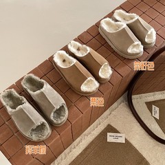 河南桑坡p羊毛拖LDFIUGG波特舒芙蕾休闲一字拖20015