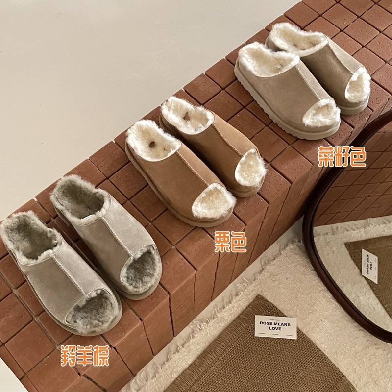 河南桑坡p羊毛拖LDFIUGG波特舒芙蕾休闲一字拖20015|undefined