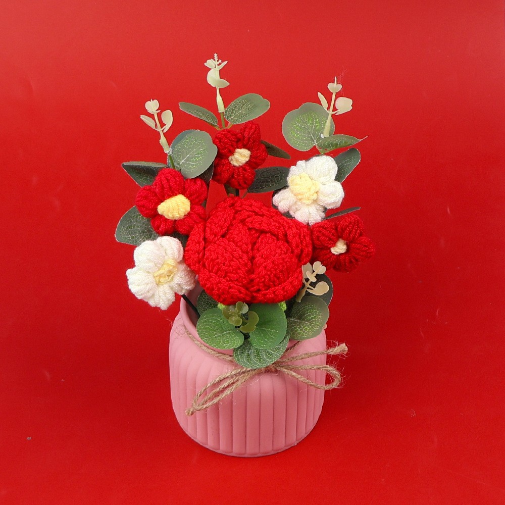 Colección de flores - adornos de mesa de rosa roja