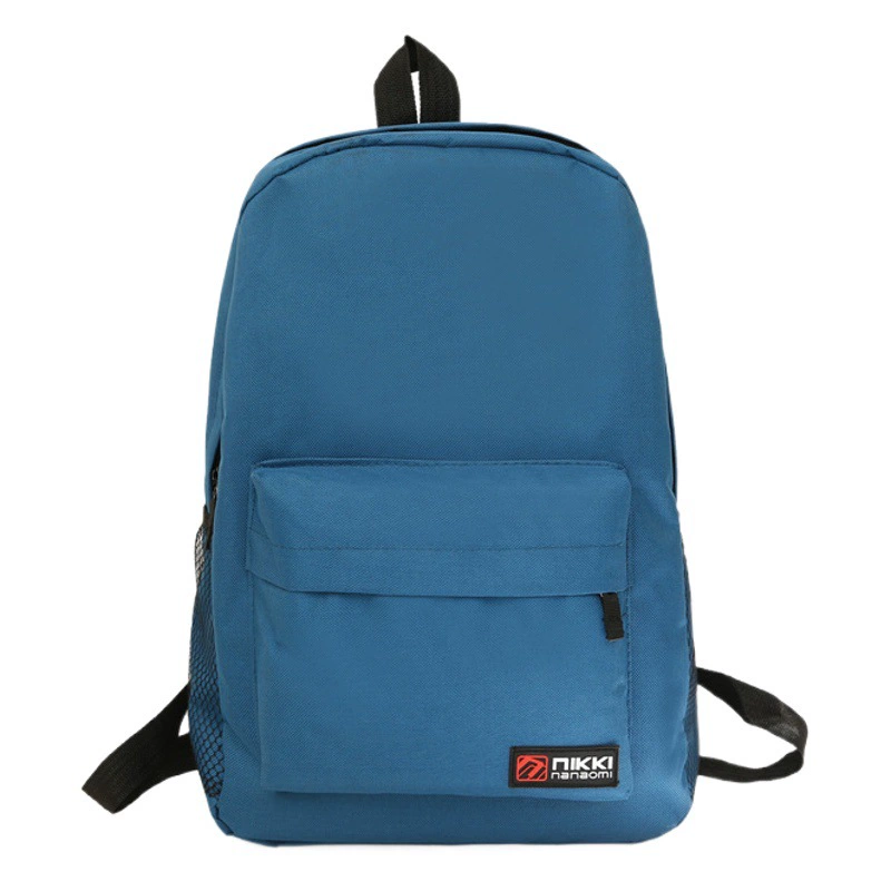 Фабрика в наличии оптом однотонный рюкзак большой вместимости ученики начальной и средней школы школьные сумки учебные заведения с напечатанным логотипом