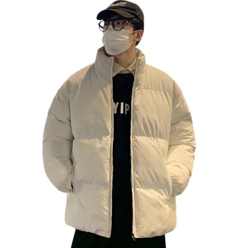 Abrigo acolchado de algodón abrigo de invierno de los Hombres estilo coreano de moda Abrigo acolchado de algodón estilo de Hong Kong guapo engrosado más tamaño suelto perla Abrigo acolchado de algodón al por mayor