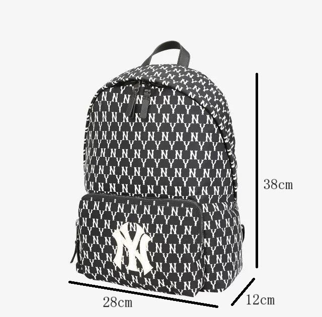 新潮款韩国mlb满标刺绣双肩包 洋基队ny字母运动休闲户外背包书包|undefined