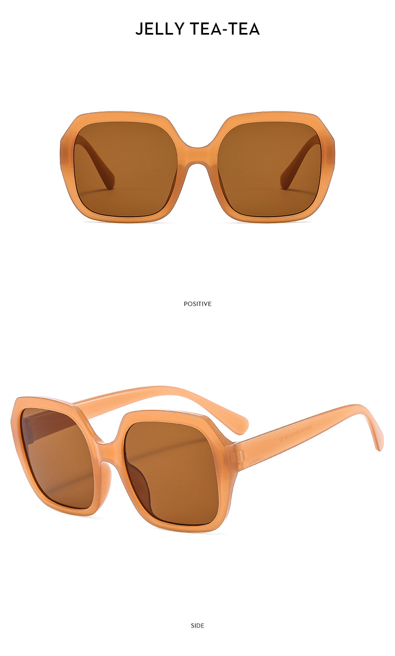 Fashion Color Block Ac Special-shaped Mirror Patchwork Full Frame Women's Sunglasses display picture 11