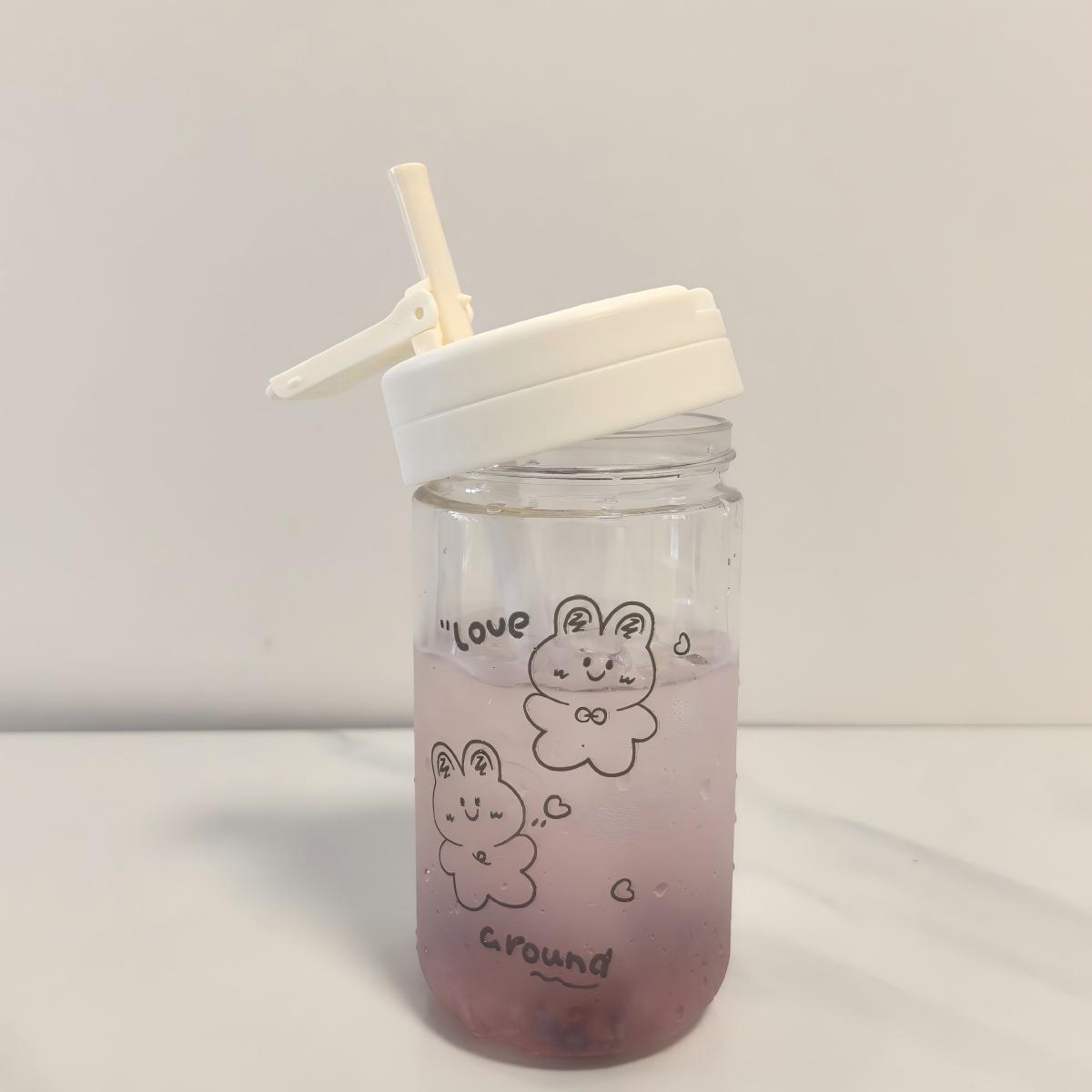 Botella de agua de oficina para estudiantes, plástico resistente al calor