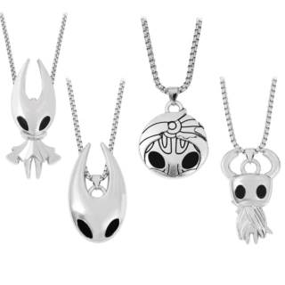 新款游戏周边 Hollow Knight 空洞骑士主角吊坠嘻哈项链挂件饰品