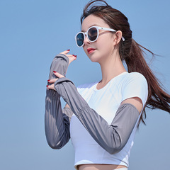 王子路路夏季防曬冰絲涼感馬蹄袖女戶外騎行遮陽冰袖防紫外線袖套