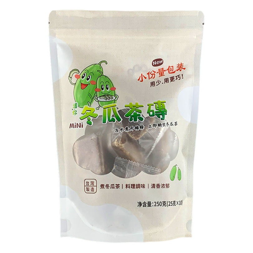 何老爹ミニ冬瓜茶磚300g小粒飲料濃縮シロップ台湾風味何老家の古風な味