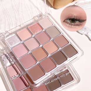 Korean Checkered 16-Color Eye Shadow Palette Pink Brown Honey Melon Daily Light Makeup Pseudo-No Makeup Pearlescent Matte Blush All-In-One Palette