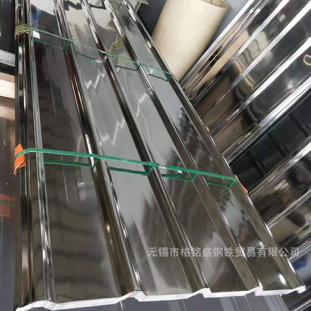304不锈钢雨棚用 瓦楞板 不锈钢瓦屋面板 不锈钢304瓦楞板保温用